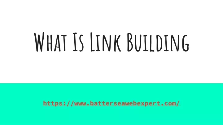 what is link building