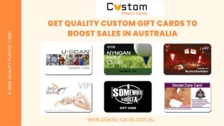 Get Quality Custom Gift Cards to Boost Sales in Australia
