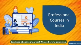 Professional Courses in India