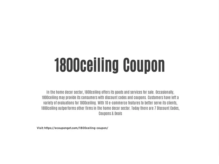 1800ceiling coupon