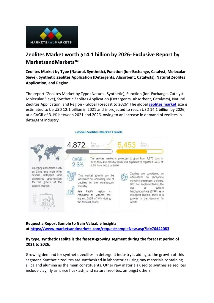 zeolites market worth 14 1 billion by 2026