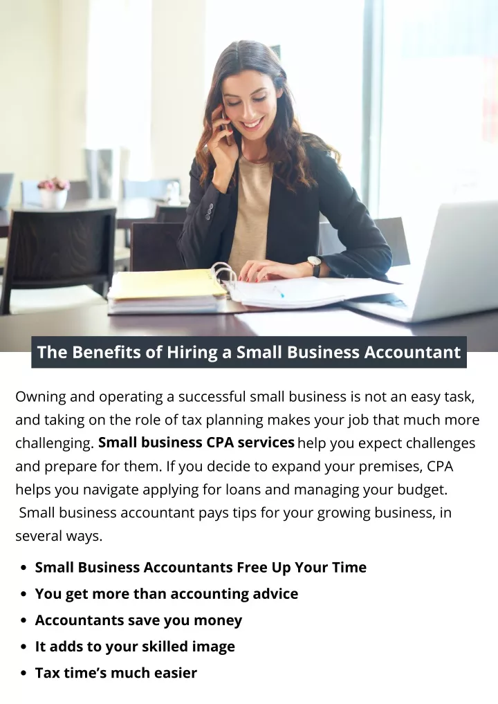 the benefits of hiring a small business accountant