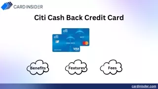 Citi Cash Back Credit Card