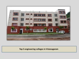 Top 5 engineering colleges in vizianagaram