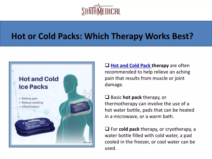 hot or c old packs which therapy works best