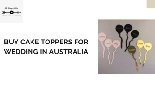 Buy Cake Toppers for Wedding in Australia