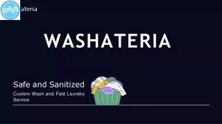 Wash and fold pickup and delivery| Service Provider | Washateria