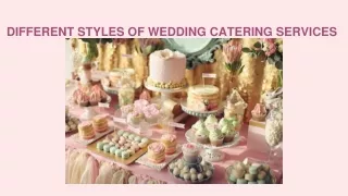 Different Styles of Wedding Catering Services