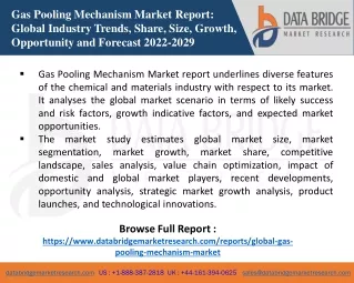 gas pooling mechanism market report global
