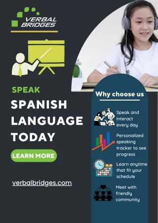 Wants To Learn the Spanish Language? - Verbal Bridges