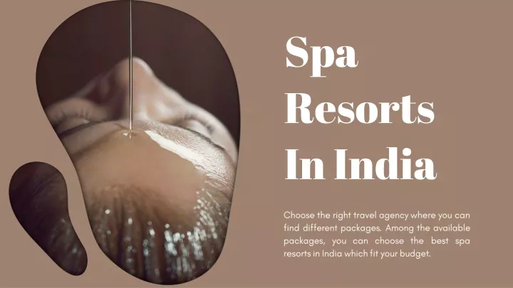 spa resorts in india