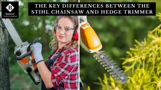 THE KEY DIFFERENCES BETWEEN THE STIHL CHAINSAW AND HEDGE TRIMMER