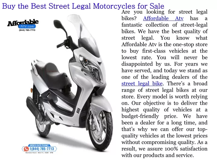 buy the best street legal motorcycles for sale