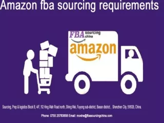 Amazon FBA Sourcing Requirements