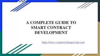 A Simple Guide to Smart Contract Development