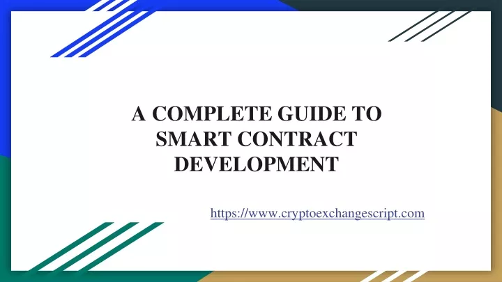 a complete guide to smart contract development