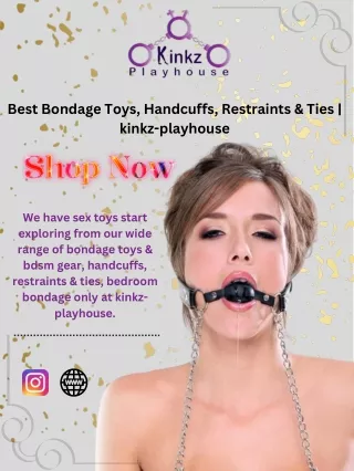 Best Bondage Toys, Handcuffs, Restraints & Ties | kinkz-playhouse