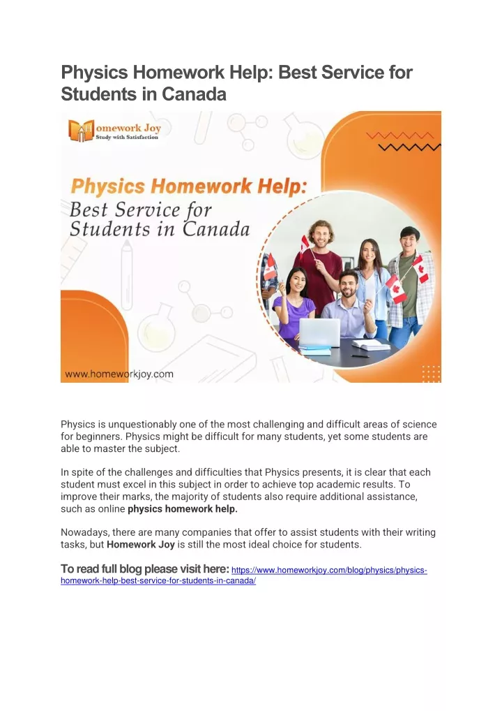 physics homework help best service for students