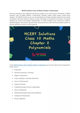 ncert solutions class 10 maths chapter