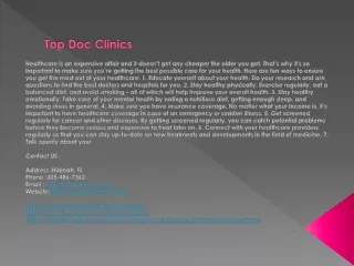 top doc clinics