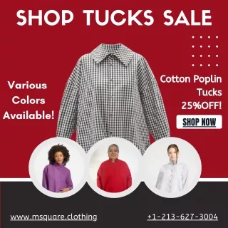 Shop Tucks Sale - Msquare Clothing