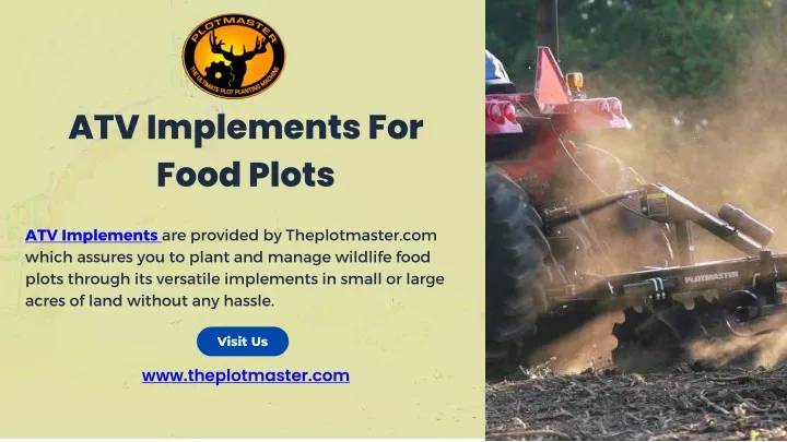 atv implements for food plots