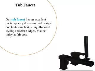 Tub Faucet