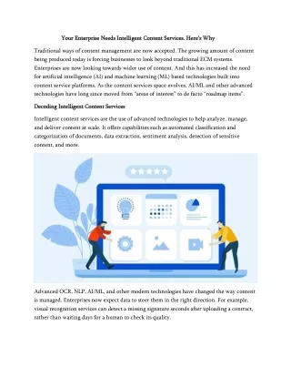 your enterprise needs intelligent content