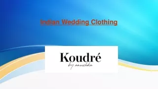 Indian Wedding Clothing