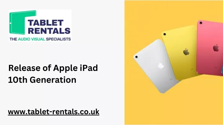 release of apple ipad 10th generation