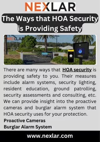 The Ways that HOA Security is Providing Safety