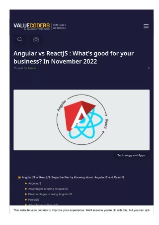 angular vs reactjs what s good for your business