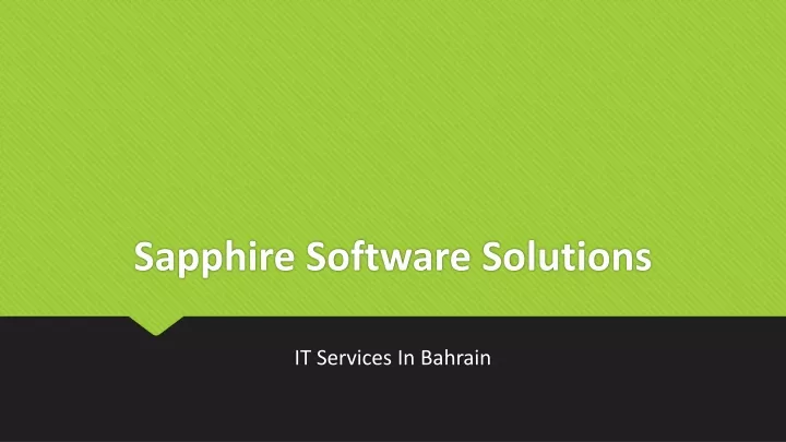 sapphire software solutions