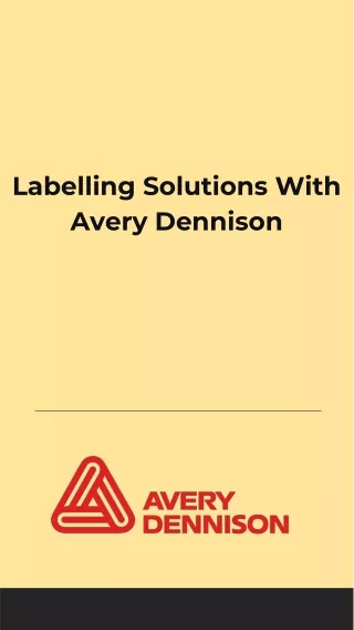 labelling solutions with avery dennison
