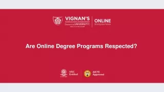 Are Online Degree Programs Respected