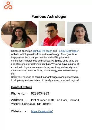 famous astrologer