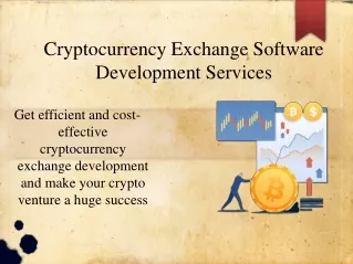 Cryptocurrency Exchange Software Development Company - Coin Developer India