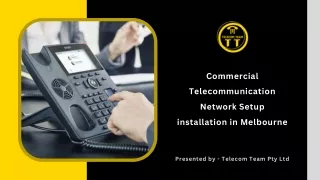 Commercial Telecommunication Network Setup installation in Melbourne