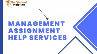 management assignment help services