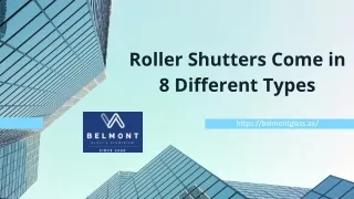8 Different Types of Roller Shutters