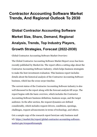 contractor accounting software market trends