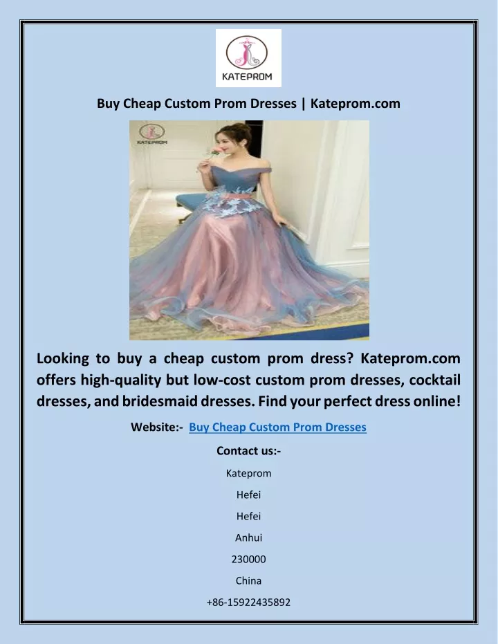 buy cheap custom prom dresses kateprom com