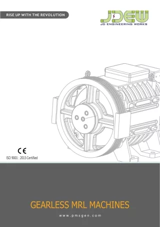 Buy Gearless Elevator Traction Machine in India from J.D. Engineering Works