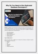 Why Do You Need to Hire Dedicated Database Developers - ScalaCode - slide 1