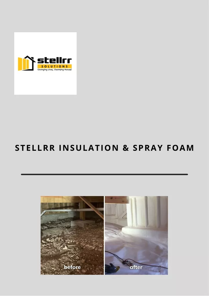 stellrr insulation spray foam