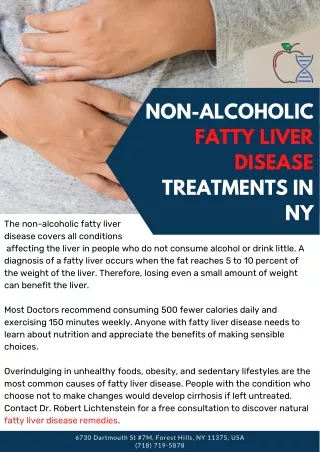 Non-Alcoholic Fatty Liver Disease Treatments in NY