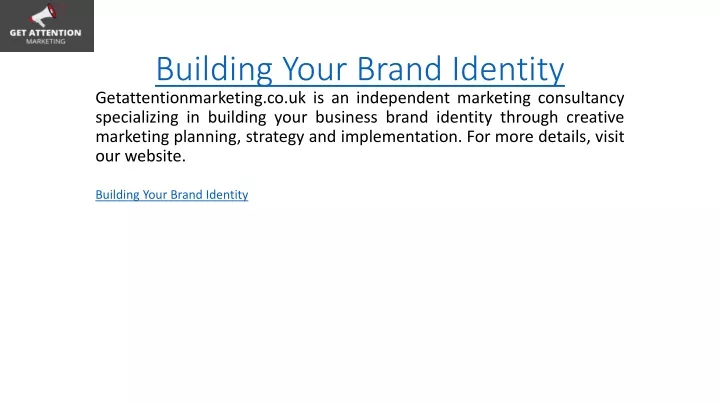 building your brand identity