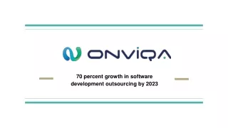 70 percent growth in software development outsourcing by 2023