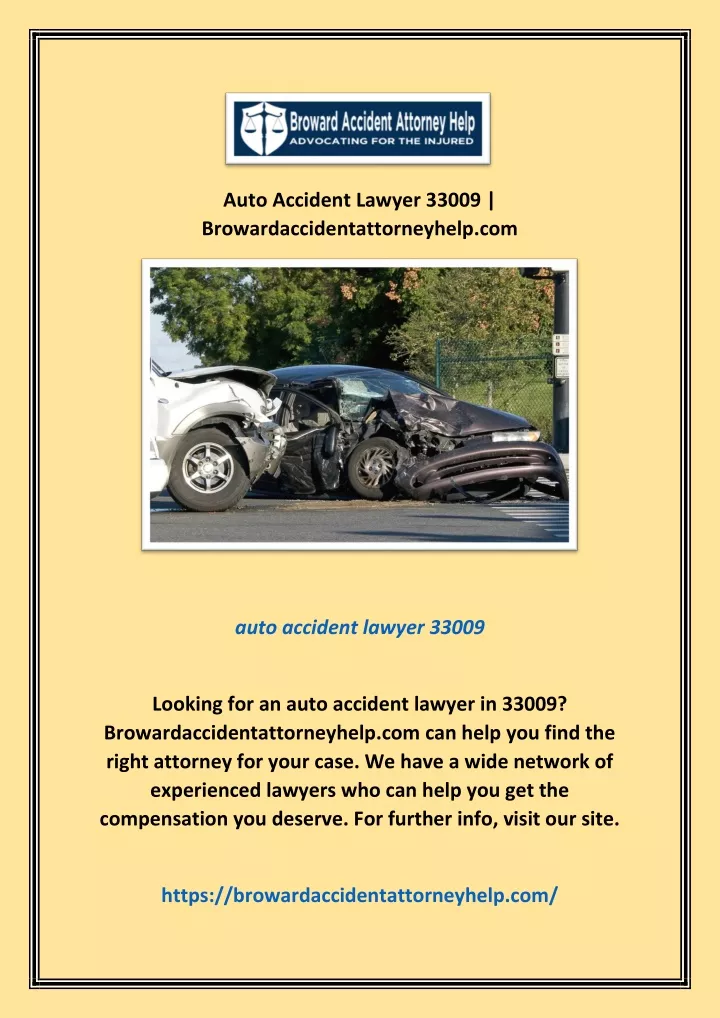 auto accident lawyer 33009