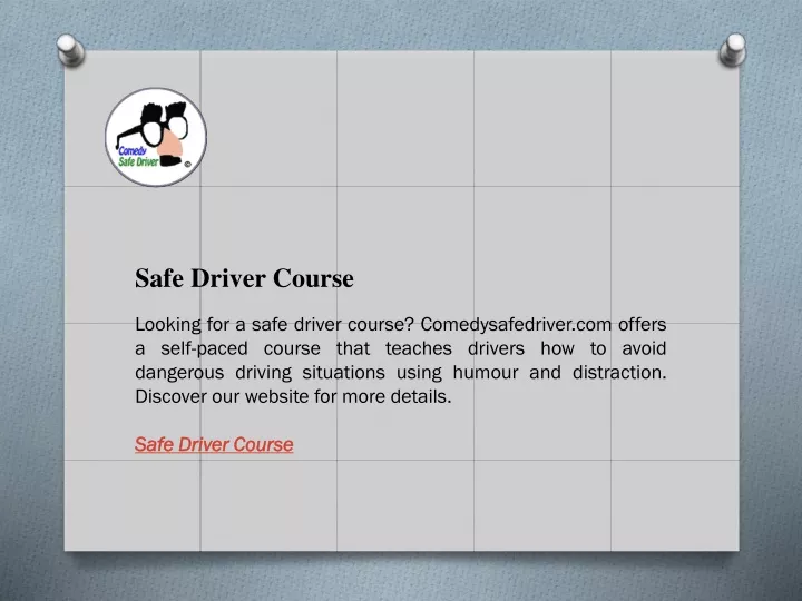 safe driver course
